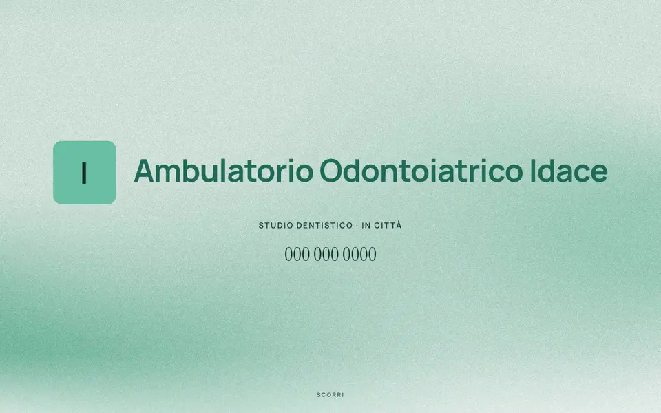 Anteprima del Ambulatorio Odontoiatrico Idace