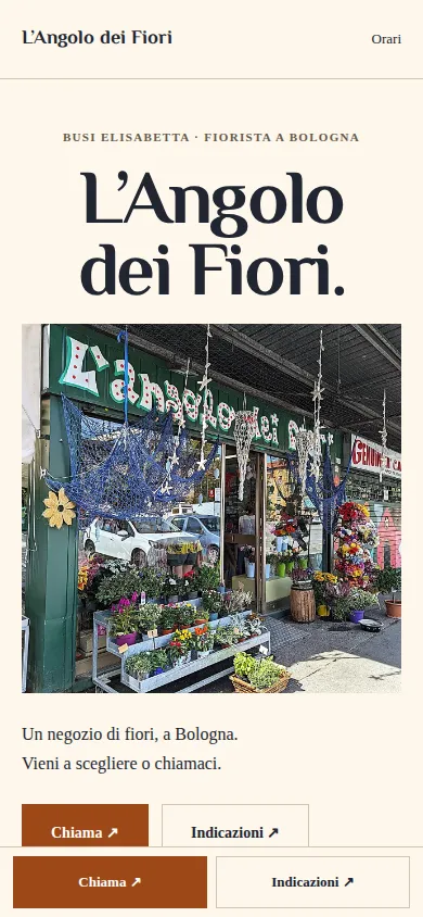 L'Angolo dei Fiori — materiale 2