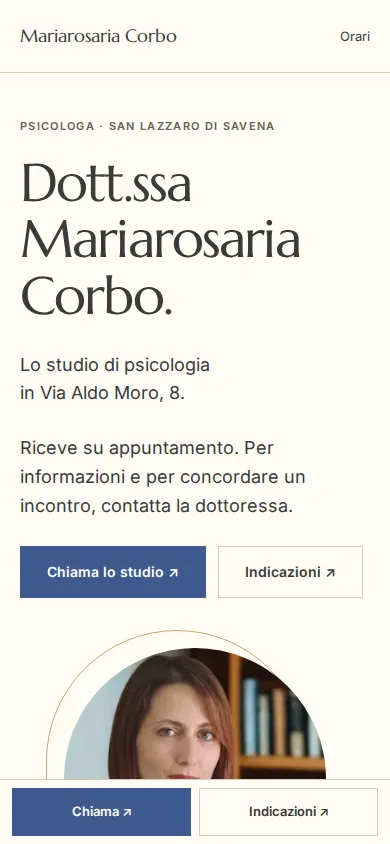 Dott.ssa Mariarosaria Corbo — materiale 2