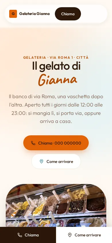 Gelateria Gianna — materiale 2