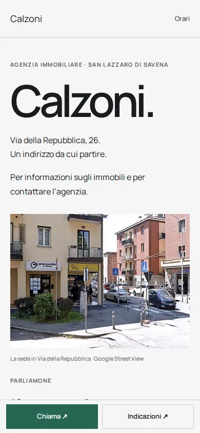 Immobiliare Calzoni — materiale 2